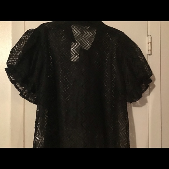 Black lace Shirt - Picture 6 of 6